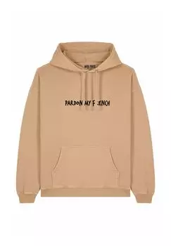 Толстовка PARDON MY FRENCH EMBROIDERY UNISEX - Hoodie Mira Paris, бежевый