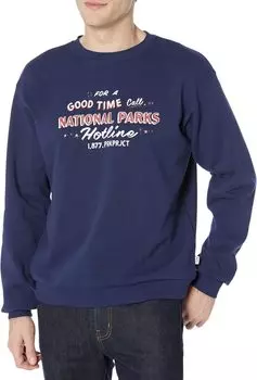 Толстовка Parks Project For A Good Time Crew Neck, темно-синий