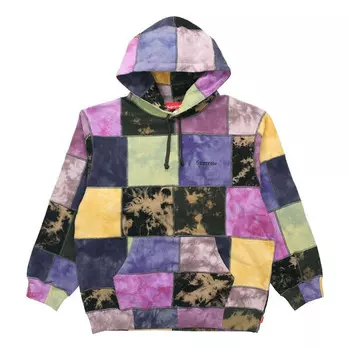 Толстовка patchwork tie dye hooded sweatshirt 'multi-color' Supreme, мультиколор
