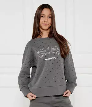 Толстовка Patrizia Pepe Loose Fit, серый