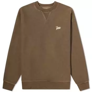 Толстовка Patta Basic Washed Sweatshirt, цвет Morel