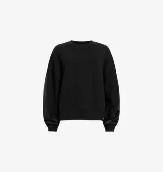 Толстовка Peggy из органического хлопка с рукавами-молниями Allsaints, черный