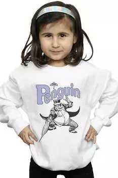 Толстовка Penguin Mono Action Pose DC Comics, белый