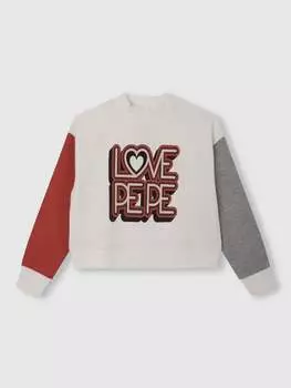 Толстовка Pepe Jeans Essie, цвет Creme/Rot/Grau