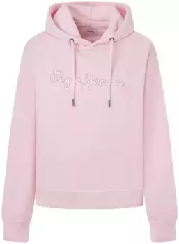 Толстовка Pepe Jeans "LANA HOODIE" с надписью-логотипом, розовый
