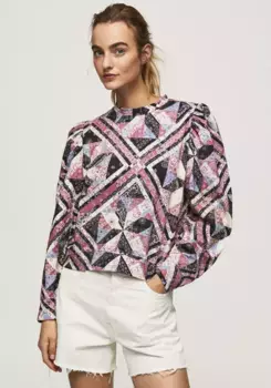 Толстовка Pepe Jeans "LEIA", с комбинированным узором по всей поверхности, цвет Bunt