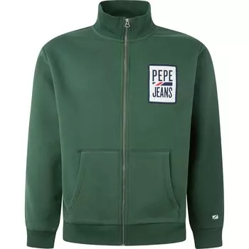 Толстовка Pepe Jeans Prescott Full Zip, зеленый