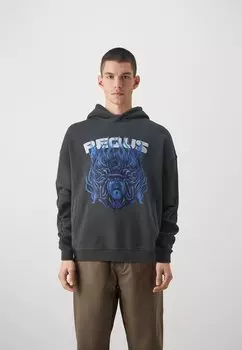 Толстовка PEQUS ХУДИ УНИСЕКС MEDUSA GRAPHIC, цвет washed black