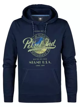 Толстовка Petrol Industries Biscuit, синий/темно-синий