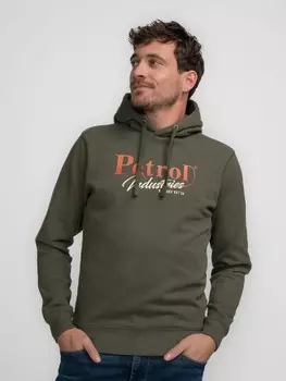 Толстовка Petrol Industries Hoodie mit Aufdruck Tuntutuliak, зеленый