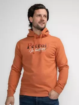 Толстовка Petrol Industries Hoodie mit Aufdruck Tuntutuliak, коричневый