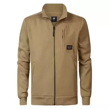 Толстовка Petrol Industries M-3040-SWC307 half zip, коричневый