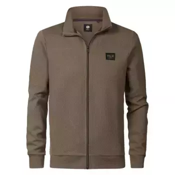 Толстовка Petrol Industries M-3040-SWC343 half zip, коричневый