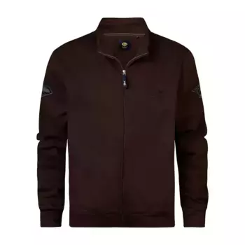 Толстовка Petrol Industries M-3040-SWC3760 half zip, коричневый