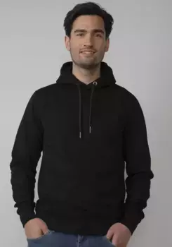 Толстовка Petrol Industries с капюшоном и фирменной этикеткой, черный