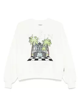Толстовка Philipp Plein New Port Beach Cut, белый