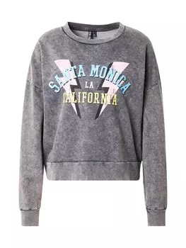 Толстовка PIECES, пятнистый серый