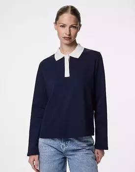 Толстовка Pieces в морском синем цвете