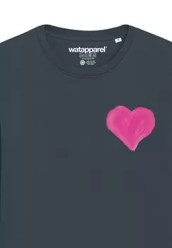 Толстовка PINK HEART watapparel, антрацит