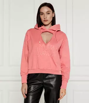 Толстовка Pinko Cropped Fit, роза