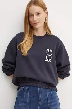 Толстовка Pinko из хлопка, темно-синий