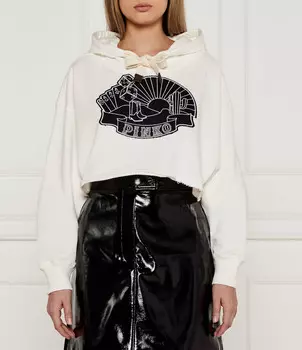 Толстовка Pinko MAGLIA Cropped Fit, белый