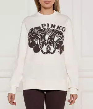 Толстовка Pinko Regular Fit, экрю