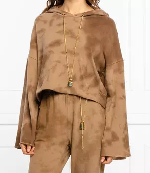 Толстовка Pinko ritornare regular fit, коричневый