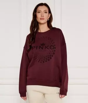 Толстовка Pinko Тагора Loose Fit, бургундия