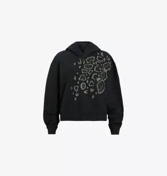 Толстовка Pippa из хлопковой смеси, украшенная кристаллами Allsaints, черный