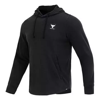 Толстовка pjt rock terry hoodie 'black' Under Armour, черный