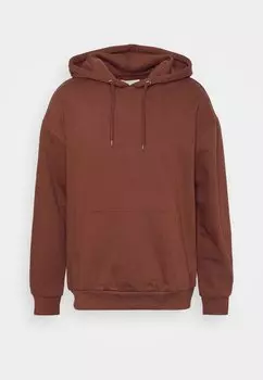 Толстовка PLAIN SKATER HOODY Pier One, коричневый