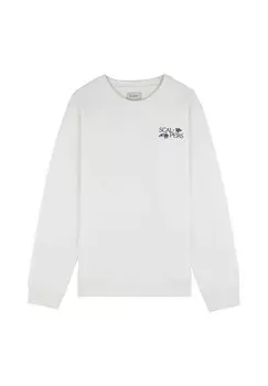 Толстовка PLANT EMBROIDERY Scalpers, крем