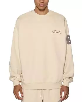 Толстовка Playoff Ekcess свободного кроя с круглым вырезом Ksubi, слоновая кость/кремовый