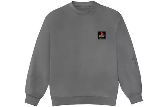 Толстовка Playstation X унисекс серая Travis Scott, серый
