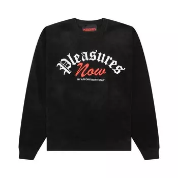 Толстовка Pleasures Appointment Fleece Crewneck Black, черный