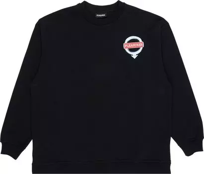 Толстовка Pleasures Language Crewneck 'Black', черный