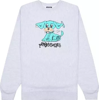 Толстовка Pleasures Ruff Premium Crewneck 'Heather Grey', серый