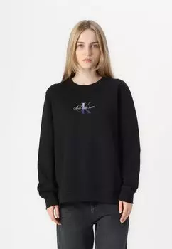 Толстовка PLUS MONOLOGO CREWNECK Calvin Klein Jeans, черный