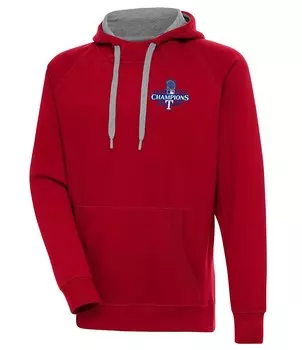 Толстовка Победы Мировой серии Антигуа MLB Техас Рейнджерс 2023 Antigua, красный