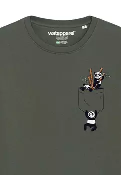 Толстовка POCKET PANDAS watapparel, хаки