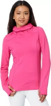 Толстовка под балаклаву из замши Micro Elite Hot Chillys, цвет Fuchsia Purple