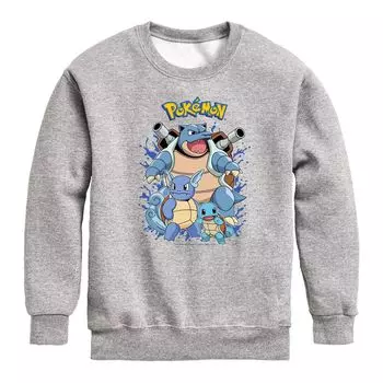 Толстовка Pokemon Squirtle Evolution для мальчиков 8–20 лет Licensed Character