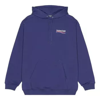 Толстовка political campaign hoodie medium fit 'blue' Balenciaga, синий