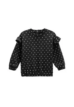 Толстовка Polka Dot Ruffled Koton, черный