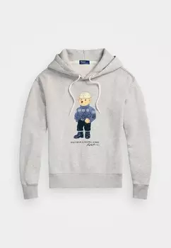 Толстовка POLO BEAR COTTON BLEND HOODIE Polo Ralph Lauren, светло-серый