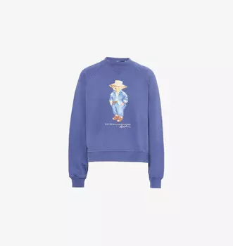 Толстовка Polo Bear oversize с подкладкой из хлопка и флисом Polo Ralph Lauren, цвет dark cobalt