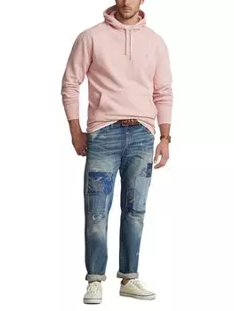 Толстовка-поло из смесового хлопка Ralph Lauren, светло-розовый