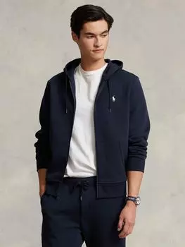 Толстовка-поло из смесового хлопка Ralph Lauren, авиатор темно-синий