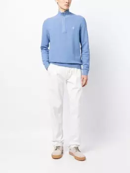 Толстовка Polo Pony с воротником на молнии Polo Ralph Lauren, синий